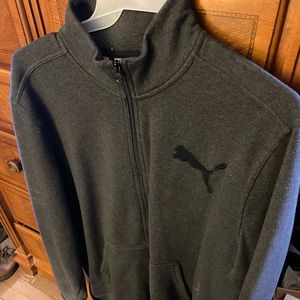 Men’s Grey Puma sweat jacket